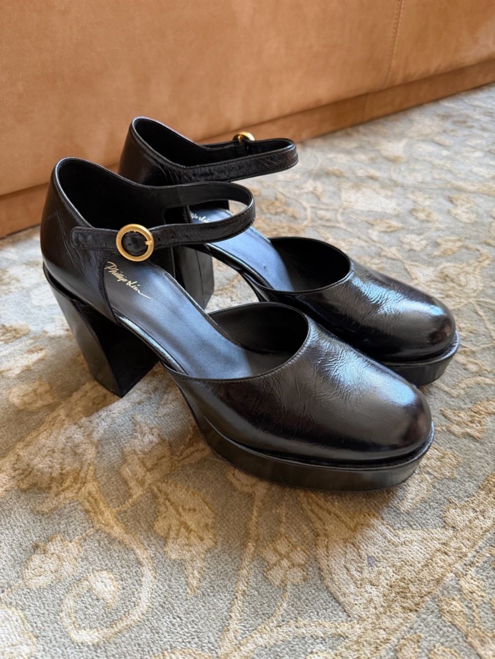 3.1 Phillip Lim Naomi patent leather mary jane pumps